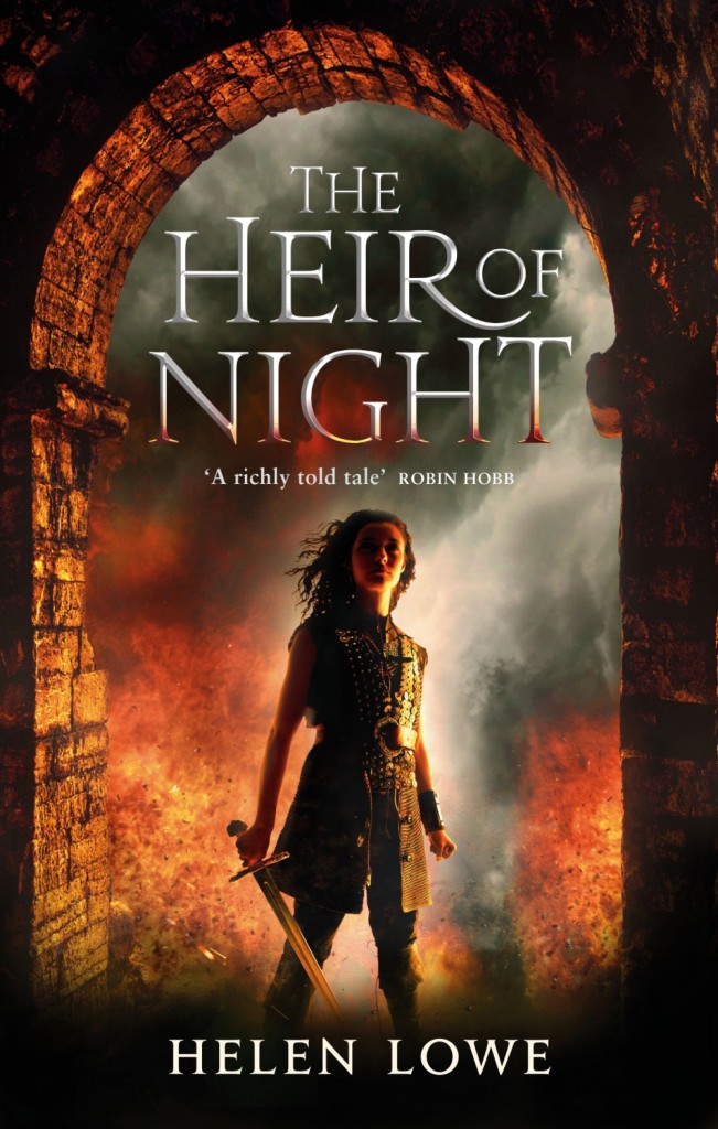 the mass market cover for fantasy debut The Heir of Night