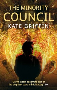 Minority Council cover - a man's sillouette with electrical sparks