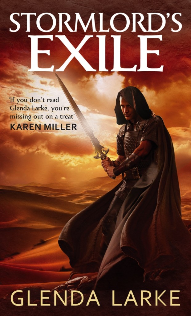 The cover for Glenda Larke's fantasy novel Stormlord's Exile