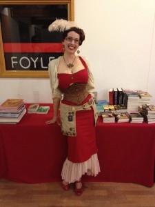 Gail Carriger, author of the steampunk urban fantasy series The Parasol Protectorate, at Foyles during her UK tour