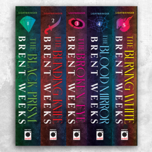 Lightbringer Series by Brent Weeks Repackaged Spines